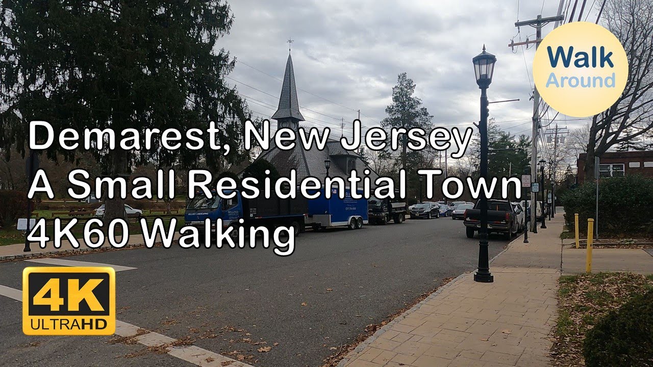 【4K60】 Walking - Demarest, New Jersey (A Small Residential Town) - YouTube