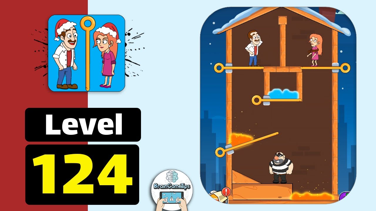 Home Pin: Pull The Pin Puzzle - Level 124 Walkthrough