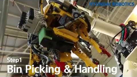 Bin picking & handling Hyundai robotics and Pickit 3D