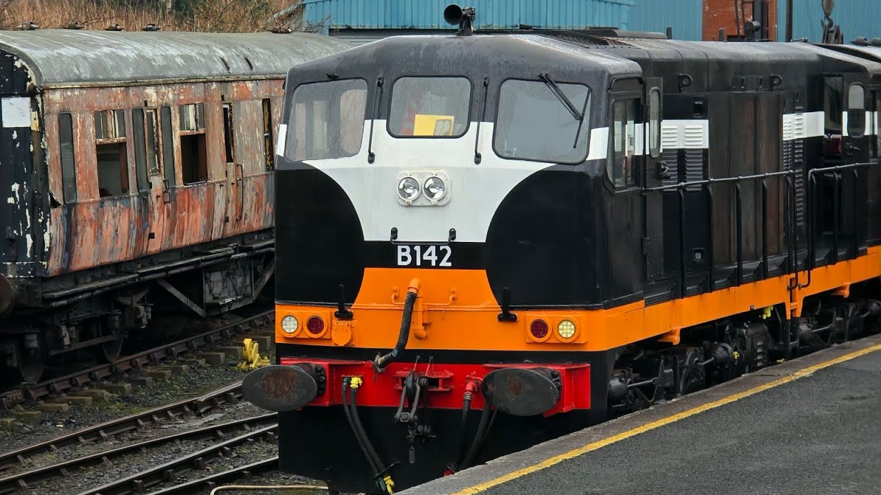 141 class loco: B142 on train rides at Whitehead Excursion Station: 31/1/26