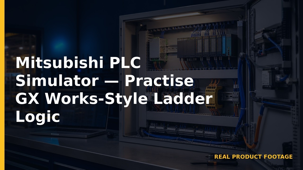 Mitsubishi PLC Simulator — Practise GX Works-Style Ladder Logic
