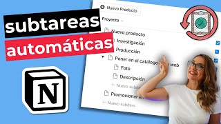 Cómo hacer tareas y subtareas automáticas en NOTION | TUTORIAL