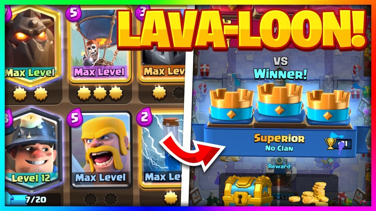 This *NEW* Lava Hound + Balloon Deck is Insane in Clash Royale
