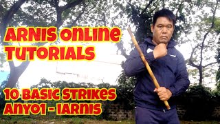 Arnis Tutorials by Coach J -  10 Basic Strike of iArnis #Arnis #FilipinoMartialArts