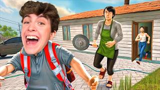 ESCAPO DE LA CASA DE LOS PEORES PADRES ! | SchoolBoy Runaway - Parte 2