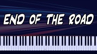 Video thumbnail of "Boyz II Men - End Of The Road Piano Tutorial"