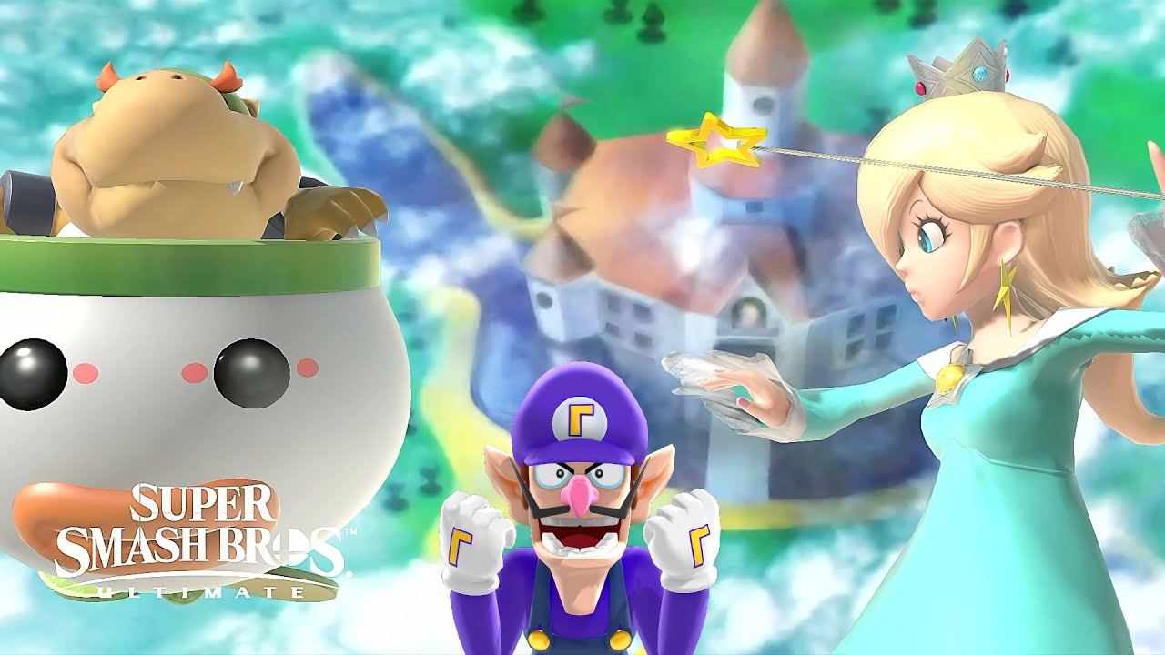 Super Smash Bros Ultimate Rosalina Vs Bowser Jr At Peach Castle Cpu 