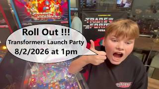 South Bay Tilt Pinball - Transformers Launch Party, 8/2 at 1pm
