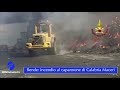 Rende incendio al capannone della Calabria Maceri