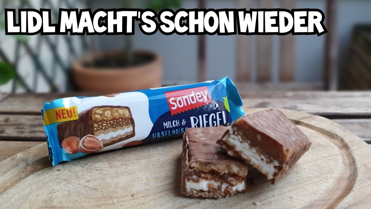 YouTube Review Sondey... | heißt Ach sorry, LIDL Knoppers Riegel ja - O.o