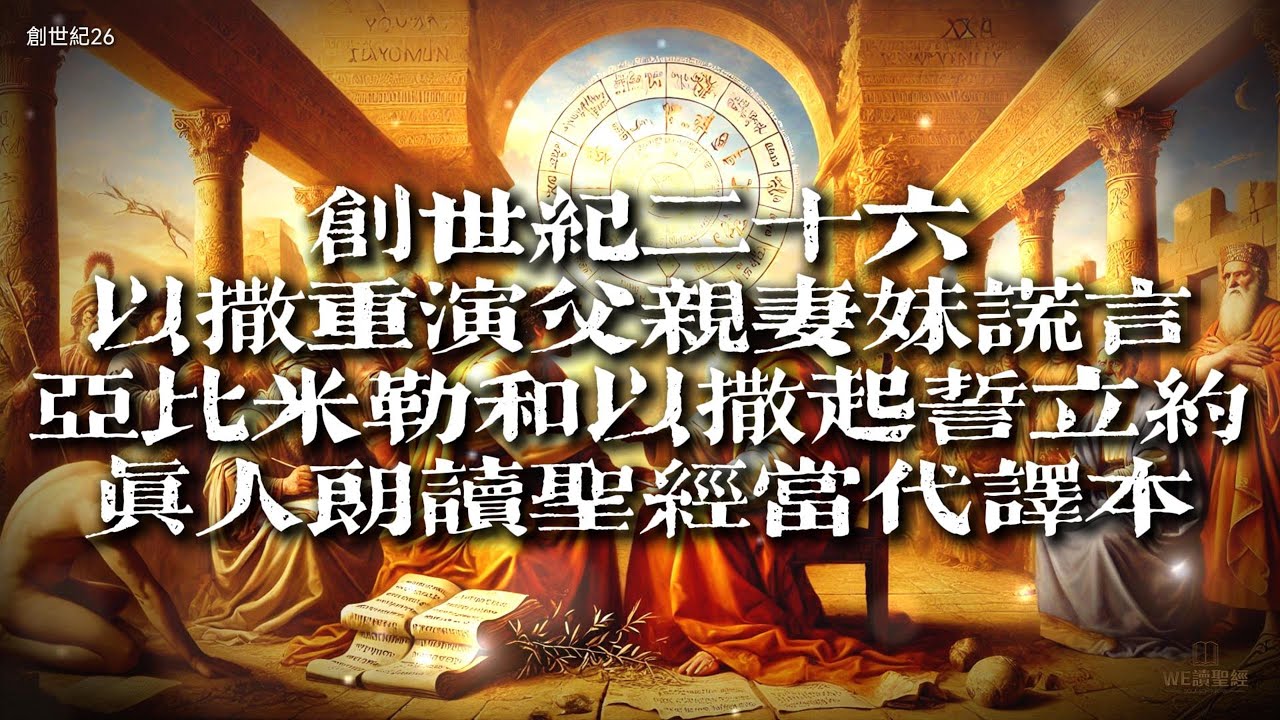 圣经创世纪26:以撒重演父亲妻妹谎言 — 亚比米勒与以撒起誓立约(4K版) #真人朗读 #创世纪 #信仰 #圣经 #圣经阅读 #圣经历史 ...