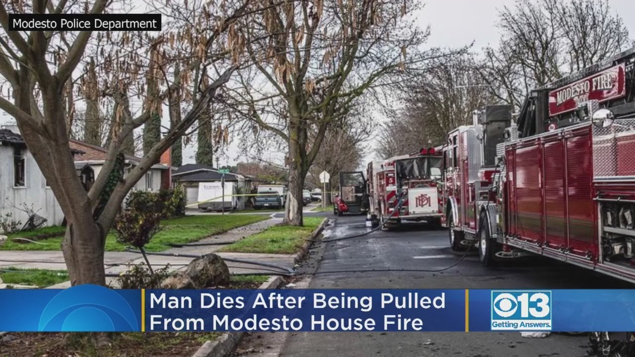Man, 54, Dies After Being Found In Modesto House On Fire - YouTube