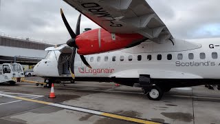 2021 Flight-Report Loganair ATR42-500 Edinburgh to Sumburgh Airport 60+fps