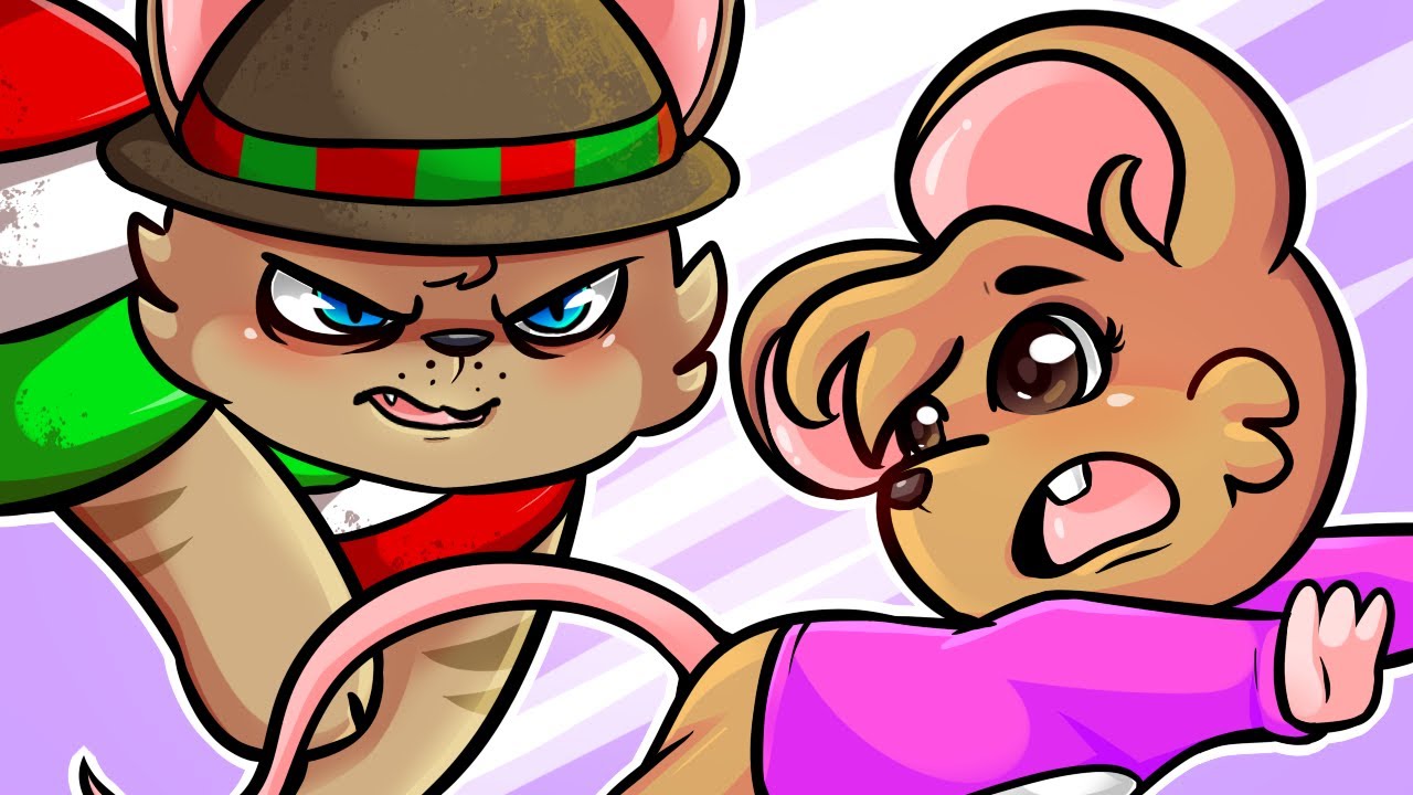 ¡ESCAPAMOS del GATO ASESINO! 🐱🔪 RATONA PINKY 🐭 VS GATO SILVIO GAMER 🐱 Ratty Catty