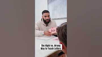 The Right Vs Wrong Way To Teach Letters Shorts 