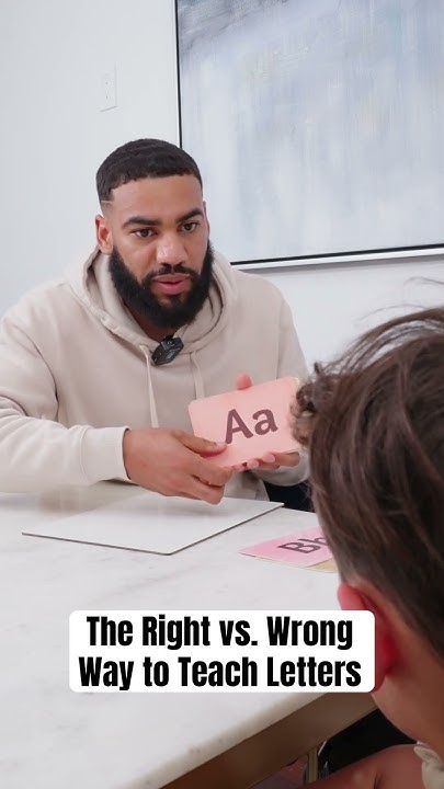 The right vs wrong way to teach letters shorts youtube