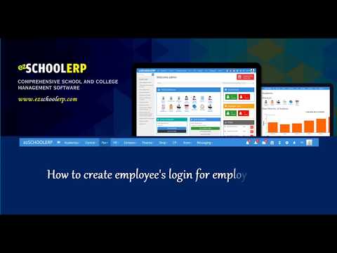 How to create employee's login for employee portal