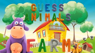 GUESS ANIMALS - 🐷FARM 🐮 | Learn ABC and animals easily | talking abc