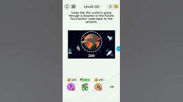 Braindom level 210||looks the world is going||tricky puzzle