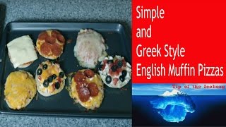 🍕English Muffin Pizza recipe - Simple and Greek Style Pizza 🍕