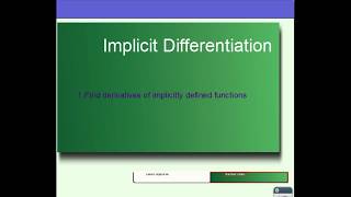 U3L3 Introduction (Implicit Differentiation)