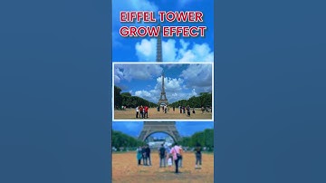 Eiffel Tower Grow Effect #premierepro #aftereffects #shortsviral #shortsvideo