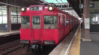 ［トップナンバー‼️］名鉄100系更新車、111f、上小田井駅  発車