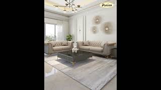 Durian Furniture - Theodora Premium Velvet Sofa Set.
