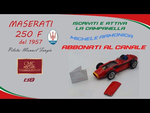 1957 MASERATI 250 F in 1:18 scale C.M.C. Driver: Manuel Fangio