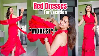 Sexy Red Dresses from MYNTRA  | Short Clothes Reality in INDIA