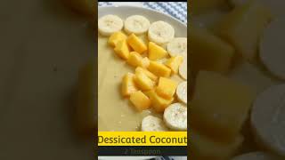 SMOOTHIE DE MANGA COM COCO E BANANA - A RECEITA E MAIS FÁCIL #SHORTS