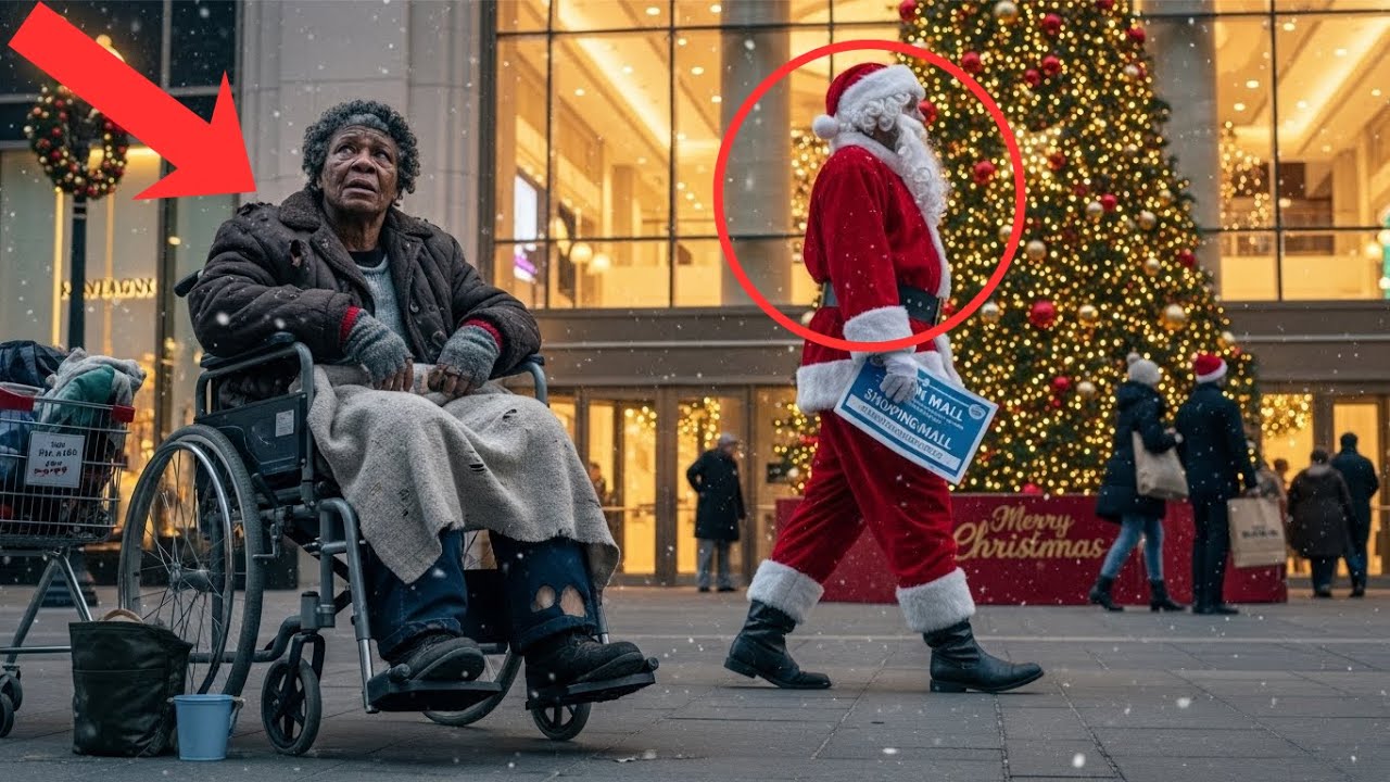Mujer Paralizada Mendiga En Centro Comercial — Santa Es Su Hijo Que No Ve Hace 12 Años
