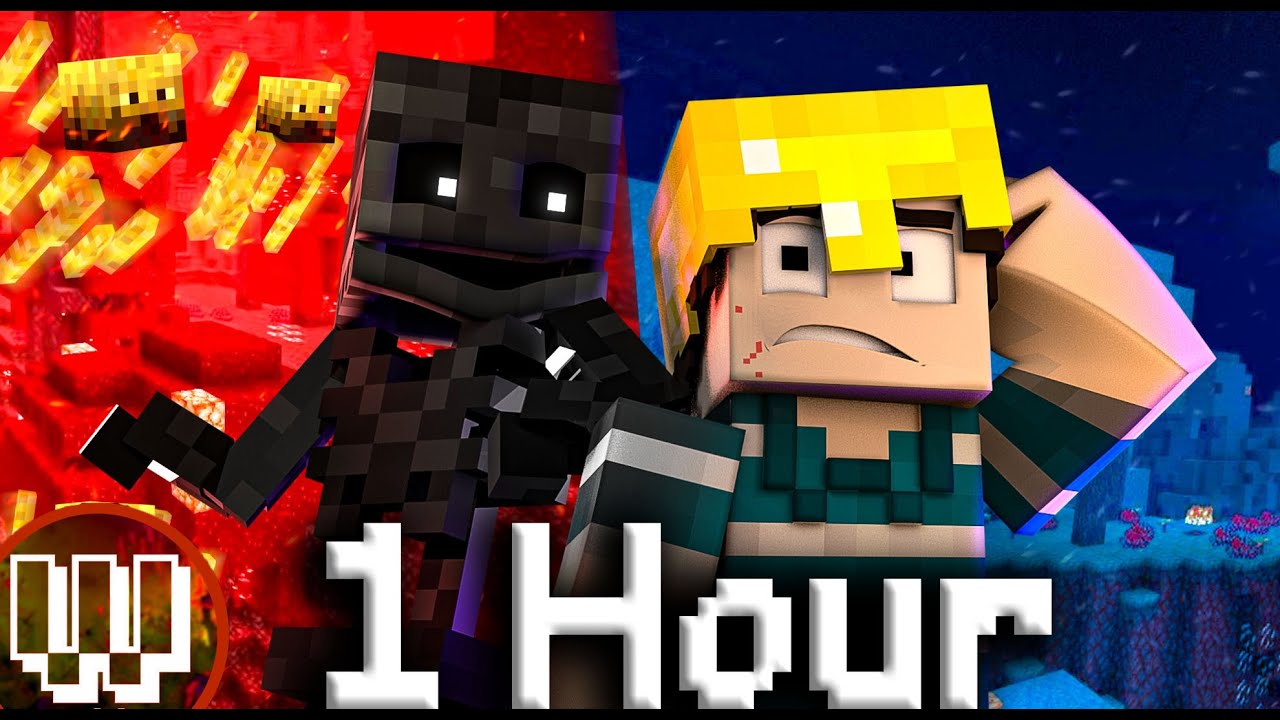 1 HOUR "LIAR" | Minecraft Wither Skeleton Song (Animated Music Video)