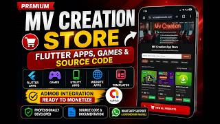 MV Creation Store  Premium Flutter Apps, Games & Source Code with AdMob screenshot 4