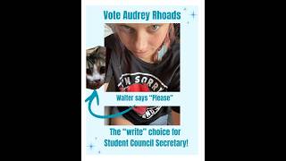 Audrey R - Student Council Secretary Campaign Video 2026-2027