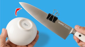 3 Easy Ways To Sharpen A Knife Like A Razor Sharp ! Amazing Ideas