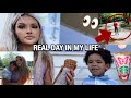 DAY IN MY LIFE | CREEPY man at the park, ice cream, walmart haul, fave starbucks drink at home!