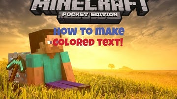 |Colored Letters!| Minecraft PE Tutorial 0.11.0