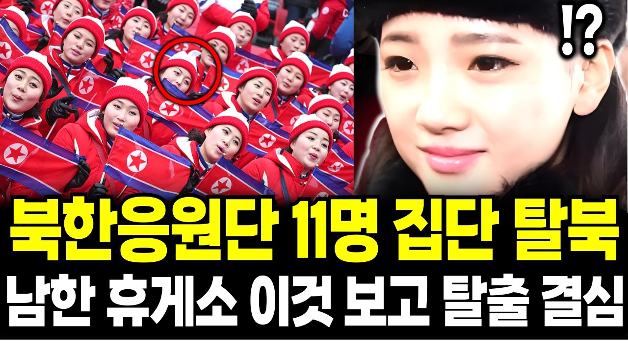 북한응원단  평창올림픽 방문, 남한 휴게소 '이것' 보고 11명 탈북을 결심 [탈북감동사연][탈북민사연]