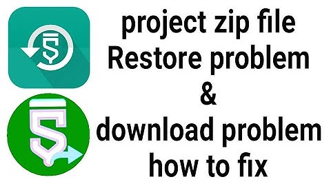 Project zip file restore problem & sketchshare project download problems sketchware/Aauraparti