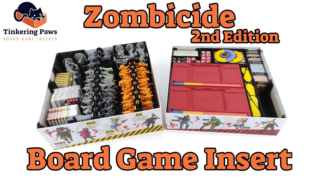 Zombicide: Undead Or Alive - Board Game Insert - Tinkering Paws