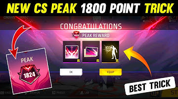 Cs Peak 1800 Point Trick 🔥 | Cs Peak Free Fire