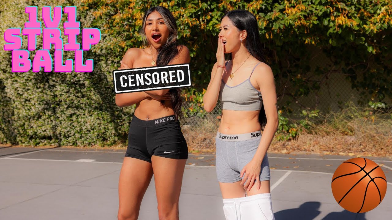 Besties Playing 1V1 Strip Basketball - YouTube