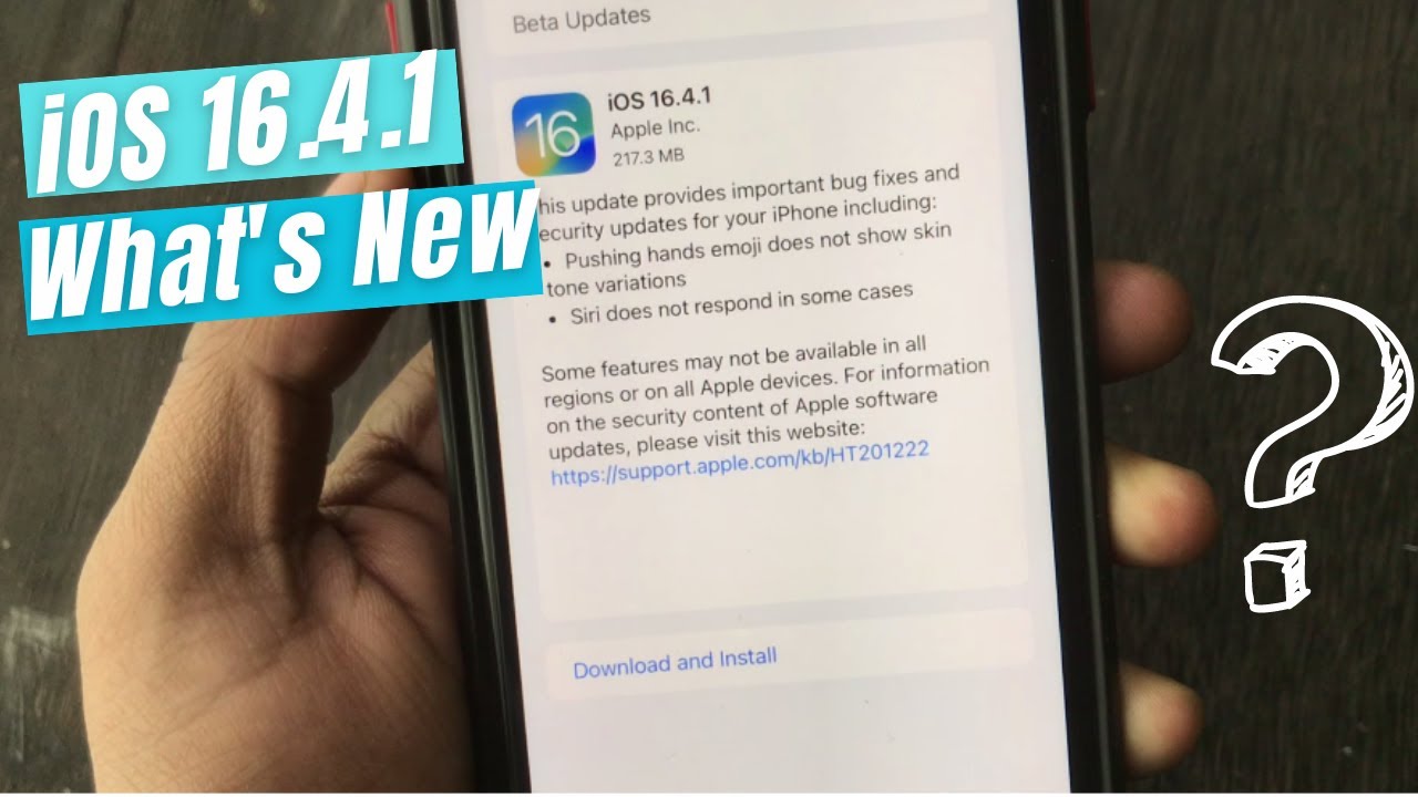 iOS 16.4.1 Released | What's New | Should you Update ? - YouTube