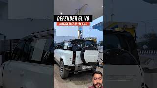 Defender 5L V8 🔥 Mileage Test Good Average 👍 #ytshorts #shorts #best #viral