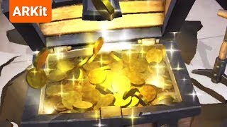 ARrrrrgh Gameplay - Local 2-player Search the Chest AR game