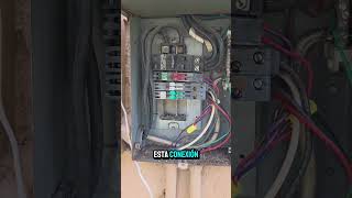 PELIGRO EN EL PANEL ELÉCTRICO PRINCIPAL #homeinspection #homeinspector #inspector #electrical