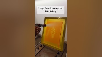 Developing high resolution halftones during 3 day pro Screenprinting class