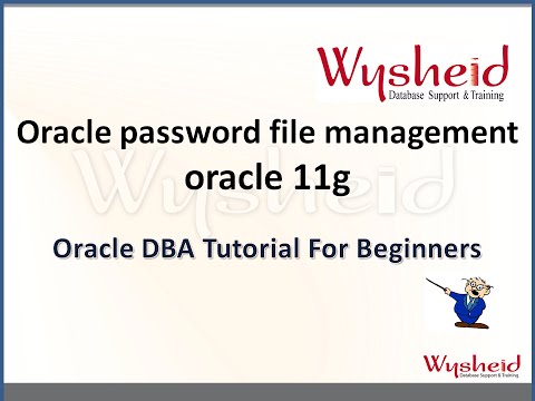 Oracle password file creation and usage  | manage password file in oracle