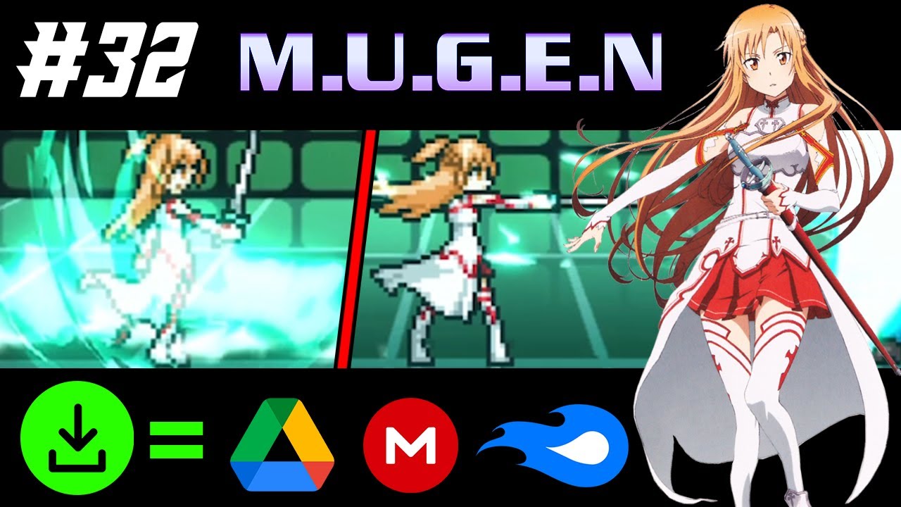 ASUNA JUS CHAR SHOWCASE + DOWNLOAD | Mugen Showcase #32